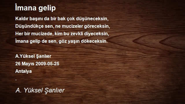 A. Yüksel Şanlıer