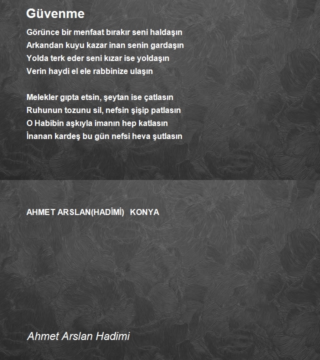 Ahmet Arslan Hadimi