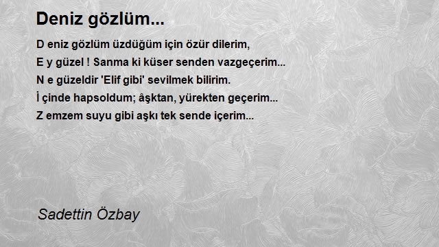 Sadettin Özbay