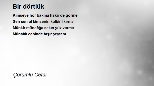 Çorumlu Cefai