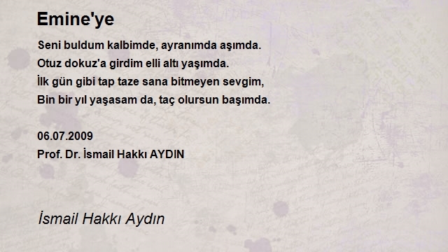 İsmail Hakkı Aydın