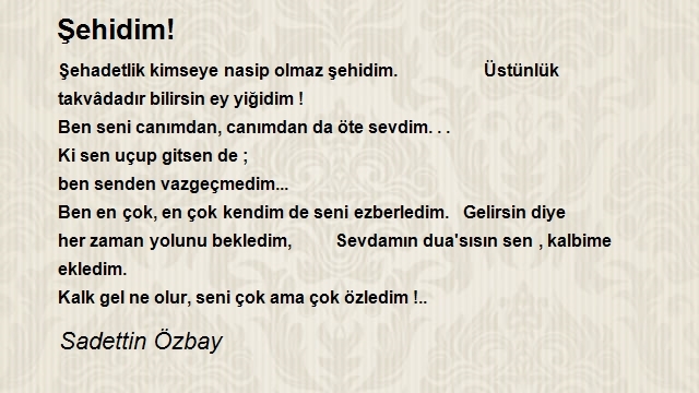 Sadettin Özbay