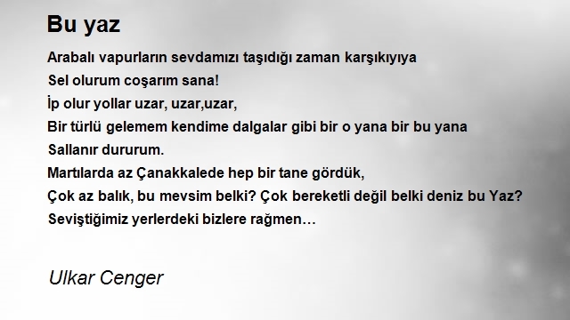 Ulkar Cenger