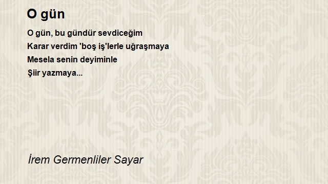 İrem Germenliler Sayar