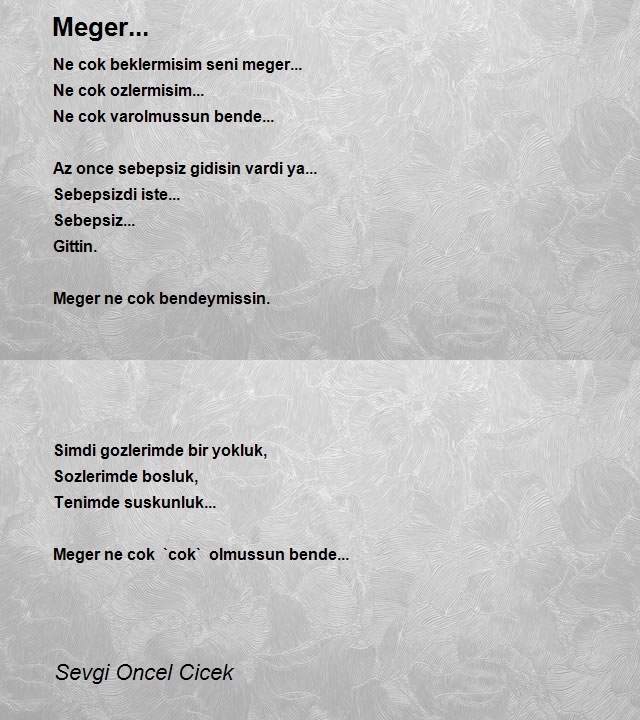 Sevgi Oncel Cicek