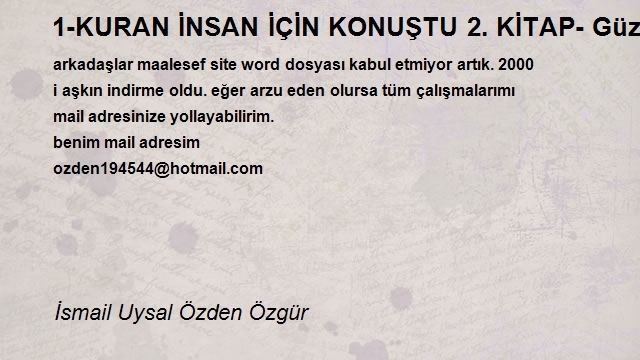 İsmail Uysal Özden Özgür