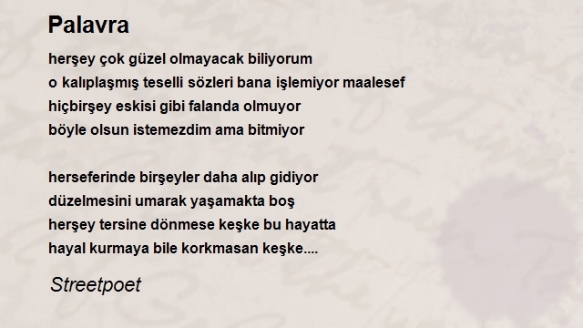 Şair Streetpoet