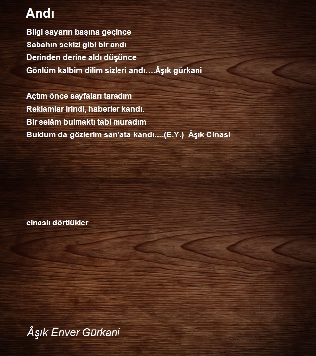 Âşık Enver Gürkani