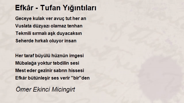 Ömer Ekinci Micingirt