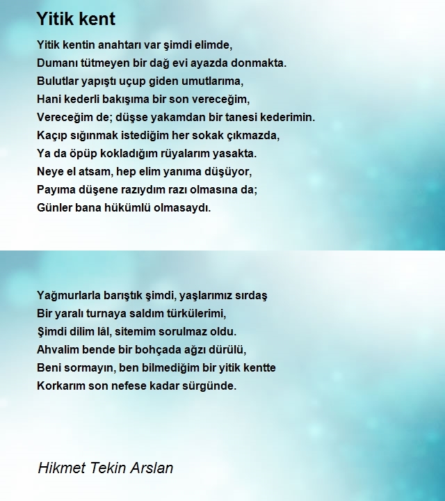 Hikmet Tekin Arslan