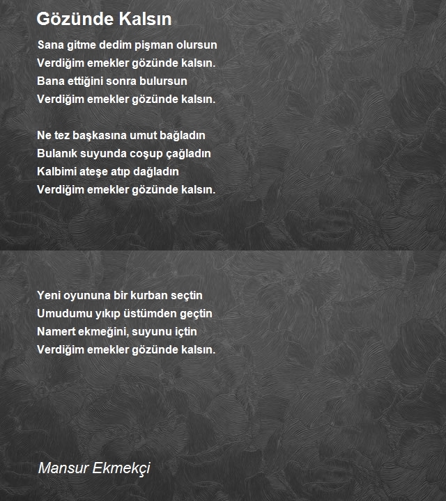 Mansur Ekmekçi