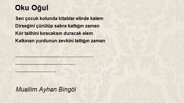 Muallim Ayhan Bingöl