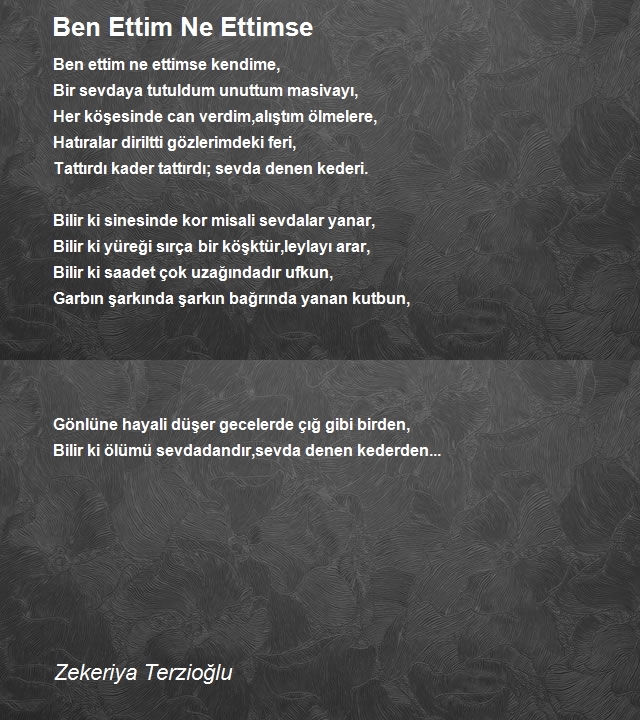 Zekeriya Terzioğlu