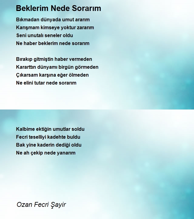 Ozan Fecri Şayir