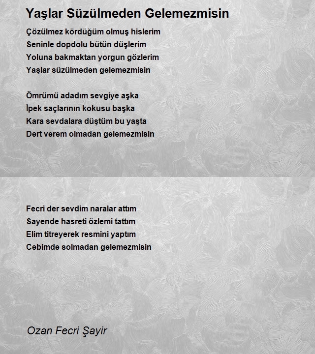 Ozan Fecri Şayir