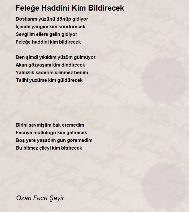 Ozan Fecri Şayir