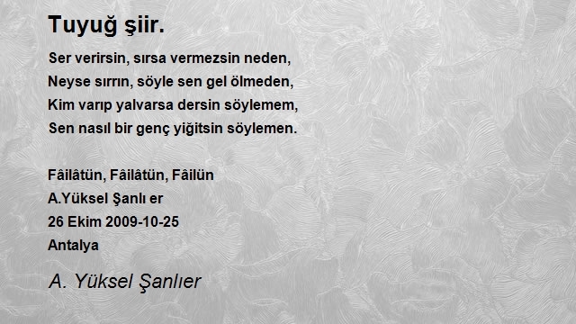 A. Yüksel Şanlıer