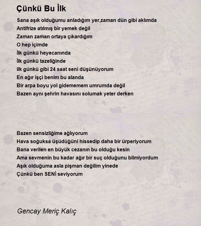 Gencay Meriç Kalıç