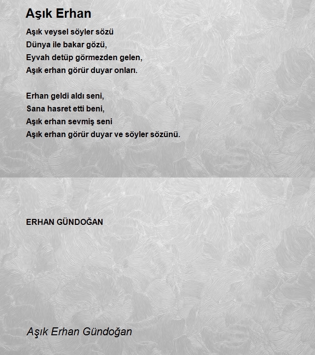 Aşık Erhan Gündoğan