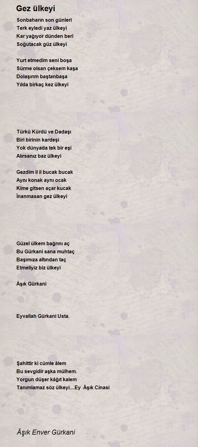 Âşık Enver Gürkani