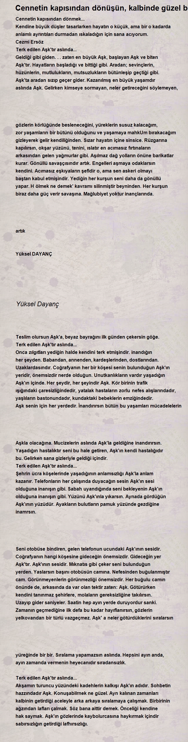 Yüksel Dayanç