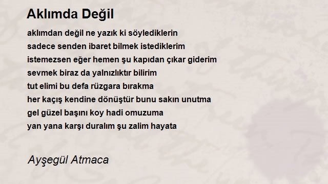 Ayşegül Atmaca