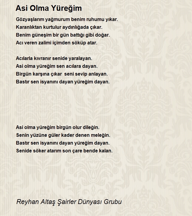 Reyhan Altaş Şairler Dünyası Grubu