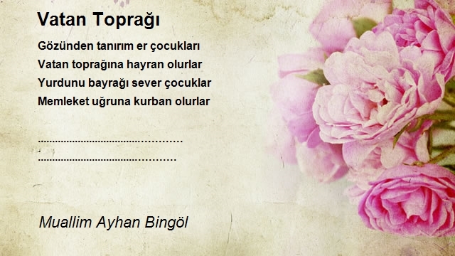 Muallim Ayhan Bingöl