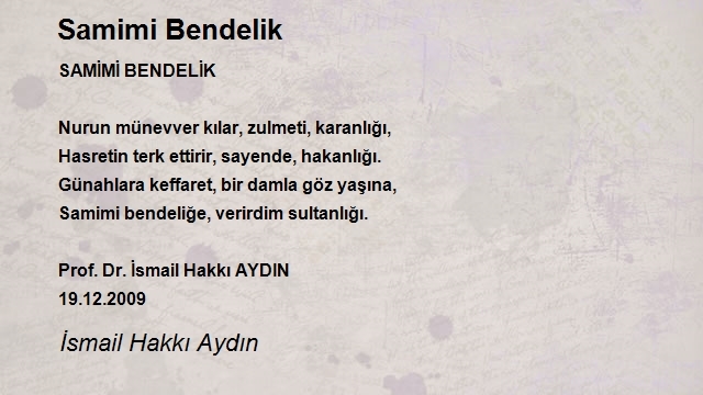 İsmail Hakkı Aydın