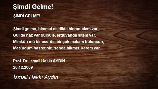 İsmail Hakkı Aydın