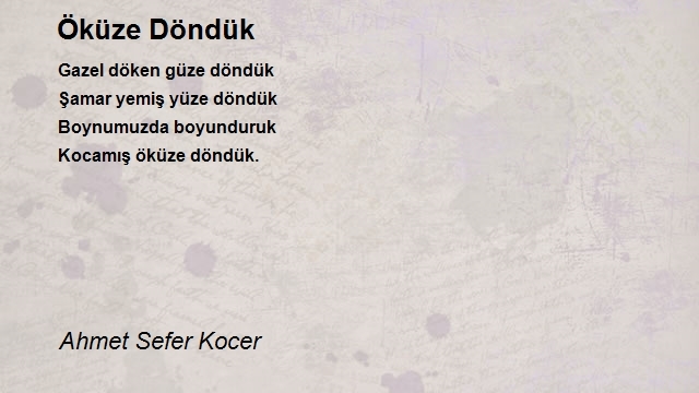 Ahmet Sefer Kocer