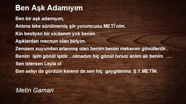 Metin Gaman