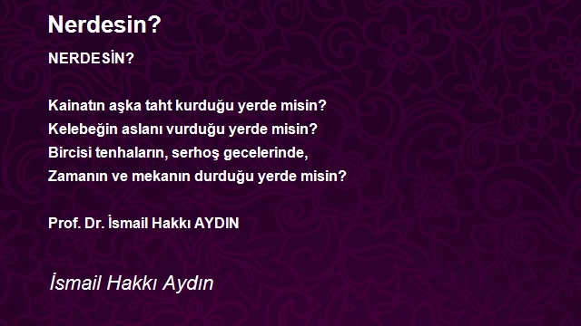 İsmail Hakkı Aydın