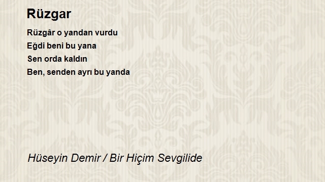 Hüseyin Demir / Bir Hiçim Sevgilide