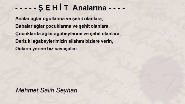 Mehmet Salih Seyhan