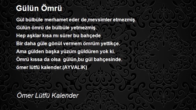 Ömer Lütfü Kalender