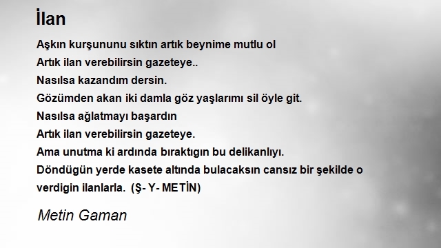 Metin Gaman