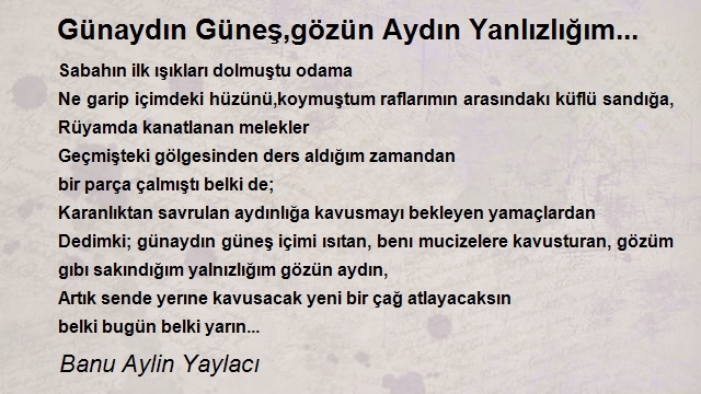 Banu Aylin Yaylacı