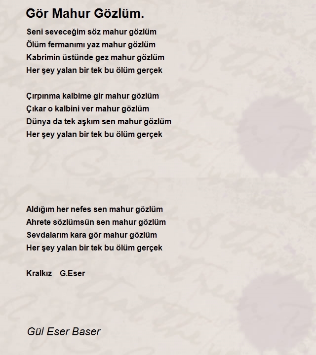 Gül Eser Baser