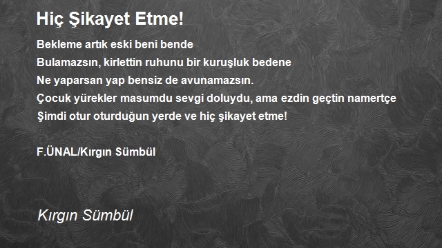 Kırgın Sümbül