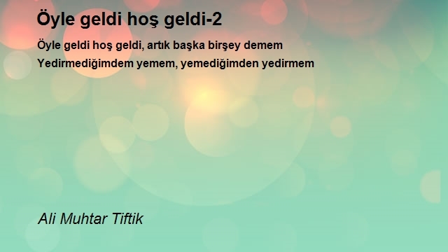 Ali Muhtar Tiftik 