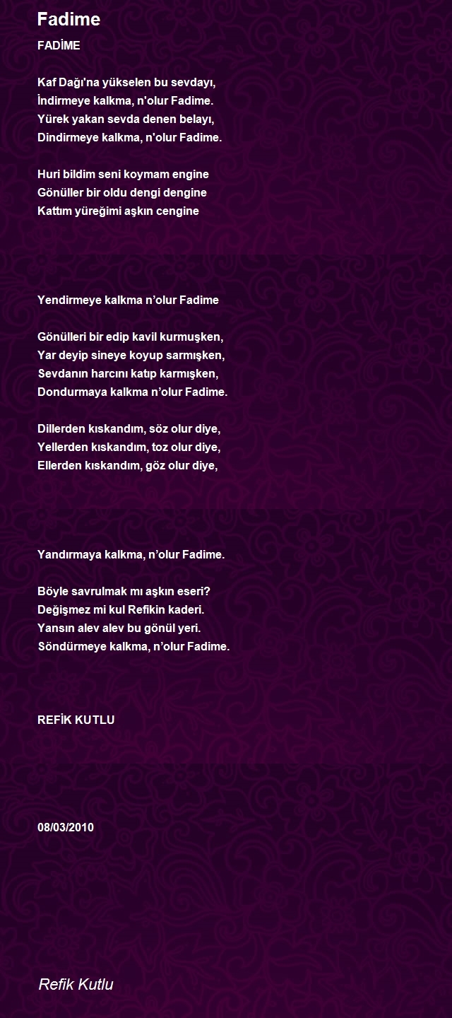 Refik Kutlu Kul Refikî