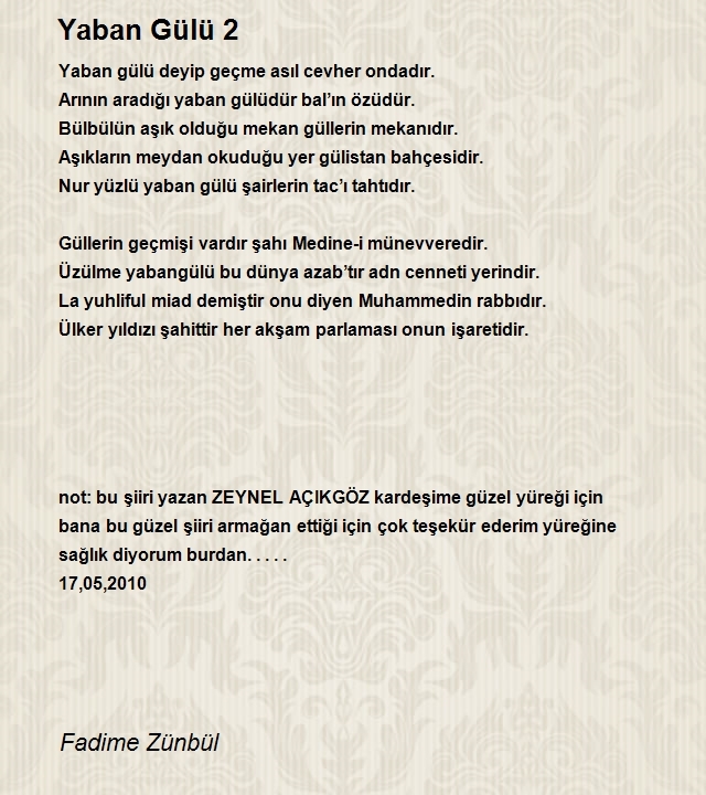 Fadime Zünbül