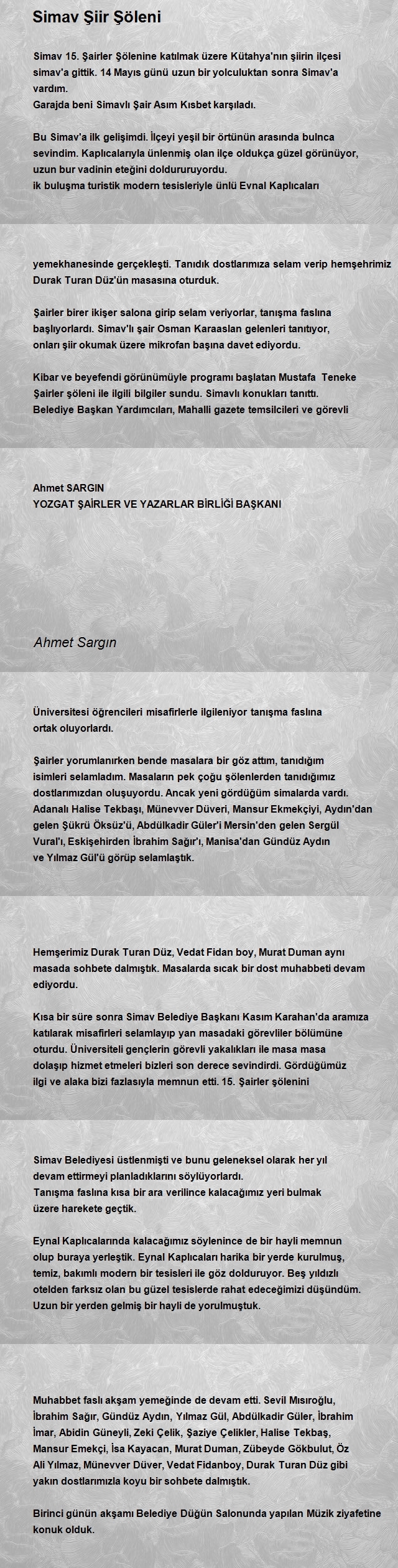 Ahmet Sargın