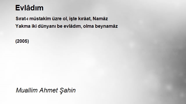 Muallim Ahmet Şahin