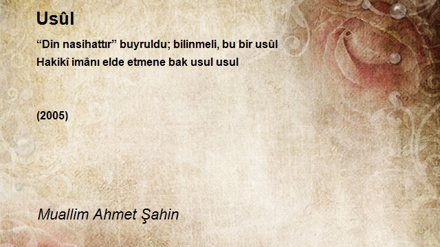 Muallim Ahmet Şahin