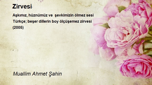 Muallim Ahmet Şahin