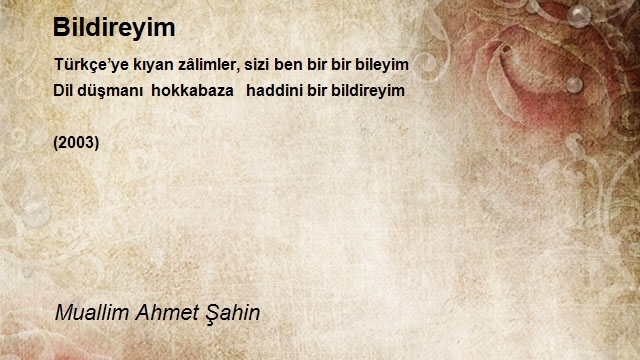 Muallim Ahmet Şahin