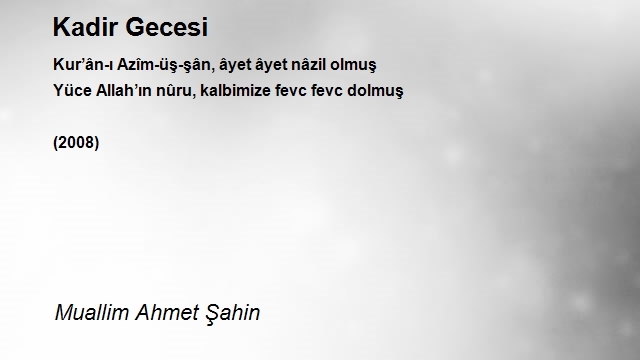 Muallim Ahmet Şahin