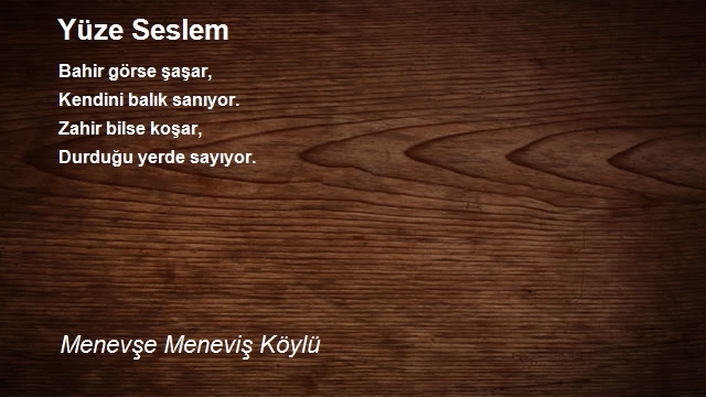 Meneviş Köylü